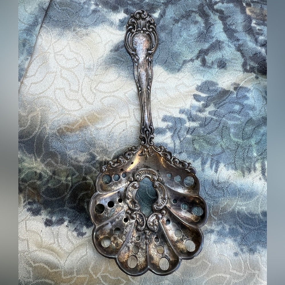 Vintage Ornate Silver Spoon